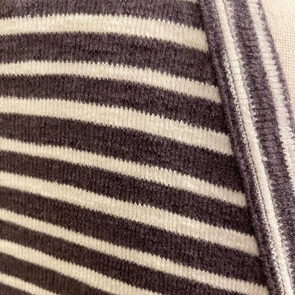 Madewell Charcoal and White Striped Tank Top - Picture 4 of 6